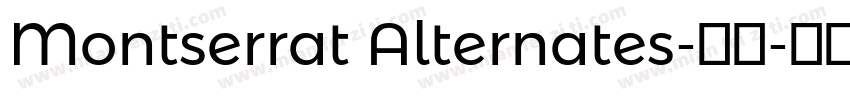 Montserrat Alternates-常规字体转换